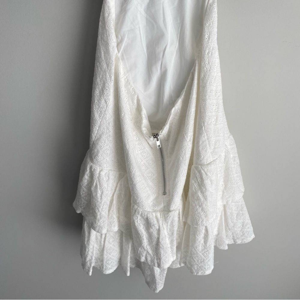 HELLO MOLLY Dream With Me Eyelet Open Back Dress White - Picture 9 of 10